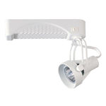 Silver - Front Loading Gimbal Ring - Operates 39 Watt PAR20 Metal Halide - Compatible with Halo Track - Built-In Electronic Ballast - Nora Lighting NTM-6220/35S