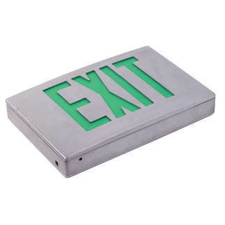 LED - Die Cast Aluminum Exit Sign - 120/277 Volt Only (No Battery) - Exitronix G400U-LB-BA