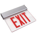 LED - Value Edge-Lit Exit Sign - AC and Emergency Operation - Exitronix V902-U-WB-RC-BA
