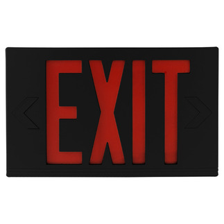LED - Exit Sign - 120/277 Volt and Battery Backup - Exitronix VEX-U-BP-WB-BL
