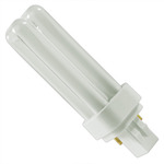 GE 18844 - F13DBX23T4/SPX27 - NAED 20691 - 13 Watt - 2 Pin GX23-2 Base - 2700K - CFL Light Bulb Plug In CFL