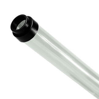 48 in. - T8 - Clear - Tube Guard with End Caps - Protective Lamp Sleeve