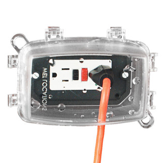 Intermatic WP1110C - Weatherproof Receptacle Cover - Single Gang - Clear - 3-5/8 in. Depth