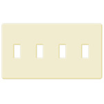 Lutron FW-4-AL - Fassada Four-Gang Wallplate - Almond