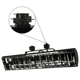 Nora NTF-3240B - Black - Chrome Louver - Operates (2) 40 Watt F40 Biax Lamps - Compatible with Halo Track - Built-In Electronic Ballast