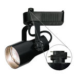 Nora NTL-215B - Black - Telescope - Operates 20-50 Watt MR16 - Compatible with Halo Track - Built-In 12 Volt Electronic Transformer