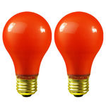 40 Watt - Opaque Orange - A19 - 130 Volt - 4,000 Life Hours - Party Light Bulb - Premium Quality Brand 04260A
