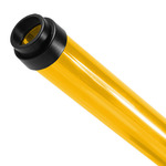 48 in. - T12 - Yellow - Tube Guard with End Caps - Colored Plastic Lamp Sleeve