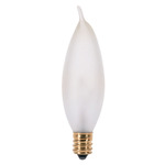 60 Watt - CA10 - Frosted - Bent Tip - 130 Volt - Candelabra Base - Chandelier Decorative Light Bulb - Satco A3663