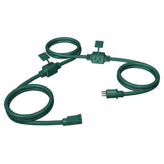 25 ft. - Green - Christmas Extension Cord - 25FT3EXTCRDGRN