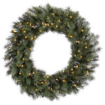 3 ft. Wreath - Blue Albany Spruce - Warm White LEDs