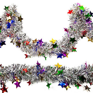 15 ft. - Star Tinsel Garland
