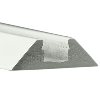 Klus 0974 - 39.4 in. Medium Density Fiberboard Mounting Channel - STOS - MDF LED Profile - For LED Tape Light