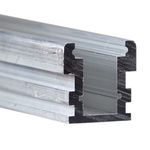 Klus B3579 - 39.4 in. Non-Anodized Aluminum Mounting Channel - HR - Line LED Profile - For LED Tape Light