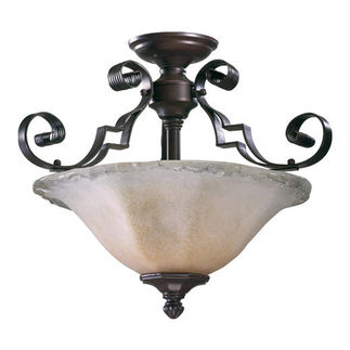 Quorum 2821-19-13 - Semi-Flush Ceiling Fixture - 3 Light