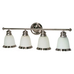 (4 CFL) Vanity - Smoked Nickel / Satin Frosted - Energy Star Qualified - Nuvo Lighting 60-509